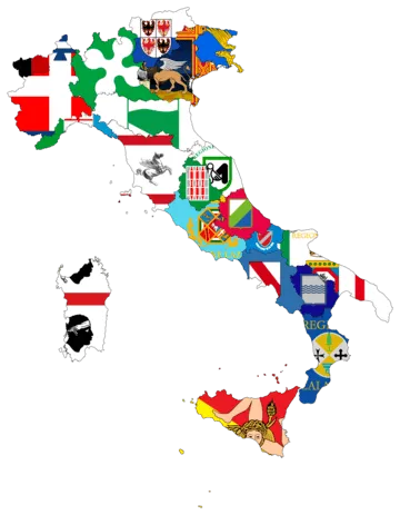 map of italy and country flags - desktop - 360 x 462